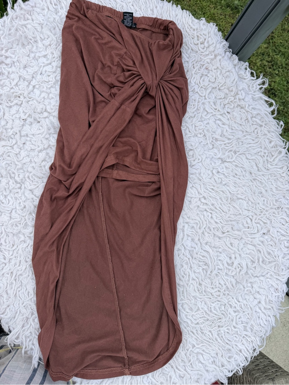 Rue21 Brown Midi Skirt with Twist Front
